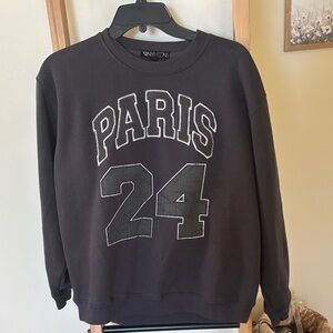 Vinyl Icons Slate Grey Crewneck Sweater for Women